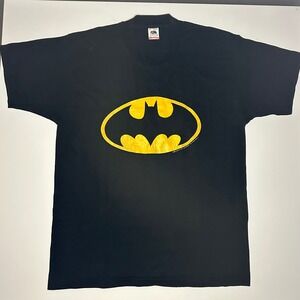 VTG 1988 Batman Logo T-Shirt Single Stitch‎ DC Comics Changes USA XL FOTL